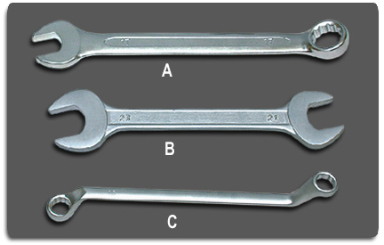 COMBINATION SPANNER.OPEN END SPANNER,C. RING SPANNER